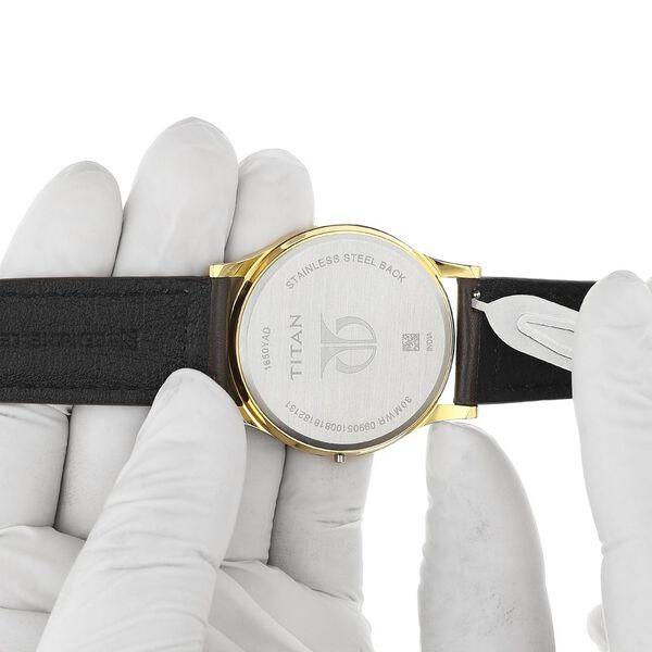 22 mm Brown Genuine Leather Straps for Men - image number 5