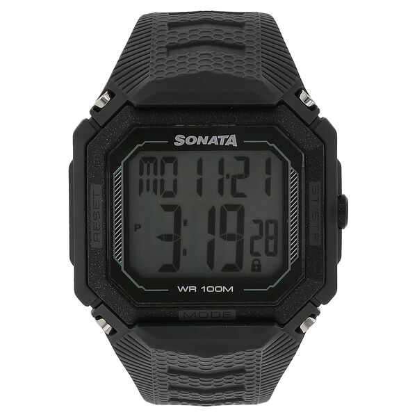 SF Digital Dial Plastic Strap Watch for Men - image number 0