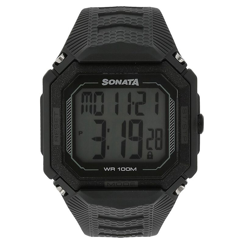 SF Digital Dial Plastic Strap Watch for Men