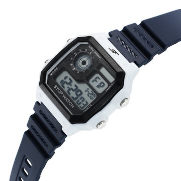 SF Hexa Digital Dial Unisex Watch With Polyurethane Strap