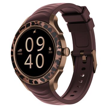 Fastrack Ella Women Smartwatch with 1.2" inch AMOLED Display, Patterned Bezel, Functional Crown, BT Calling