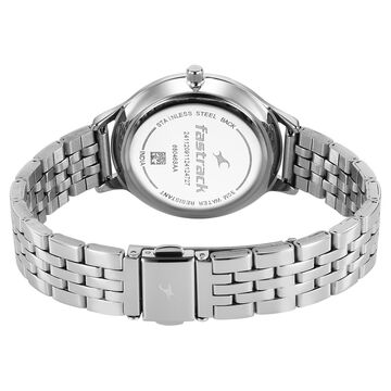 Fastrack Stunners X Quartz Analog Pink Dial Stainless Steel Strap Watch For Girls