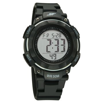 SF Digitals Digital Dial Black Strap Watch For Men