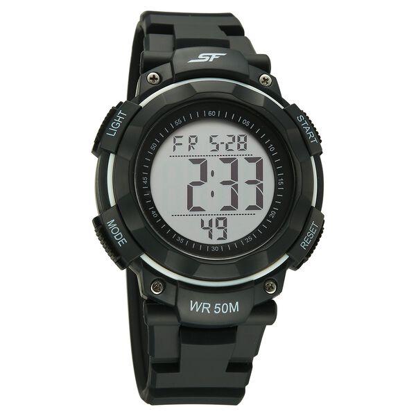 SF Digitals Digital Dial Black Strap Watch For Men - image number 0