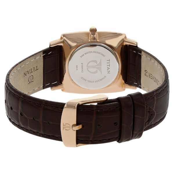 Titan Analog White Dial with Date Leather Strap watch for Men - image number 3