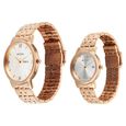 Titan Bandhan Eternal Pair Analog with Date and Silver Dial Rose Gold Stainless Steel Strap Watch for Couples - image number 2
