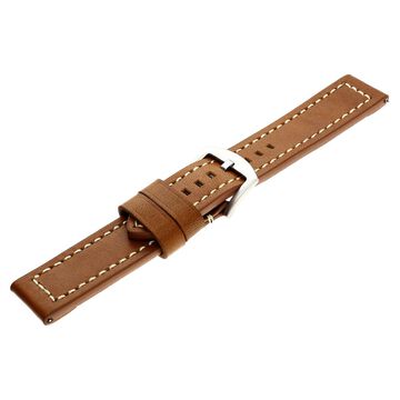 22 mm Brown Genuine Leather Straps for Men