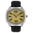 Fastrack Quartz Analog Silver Dial Leather Strap Watch for Guys