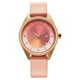 Fastrack Style Up Quartz Analog with Date Green Dial Rose Gold Colour Stainless Steel Strap Watch For Girls