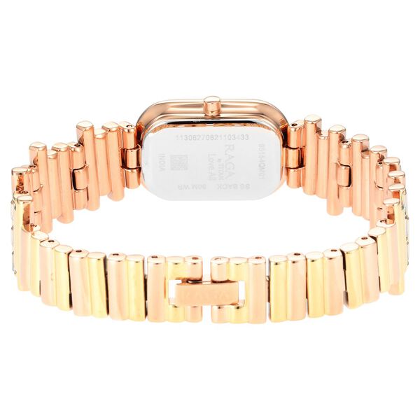 Titan Raga Love All Rose Gold Dial Analog Metal Strap Watch for Women - image number 4