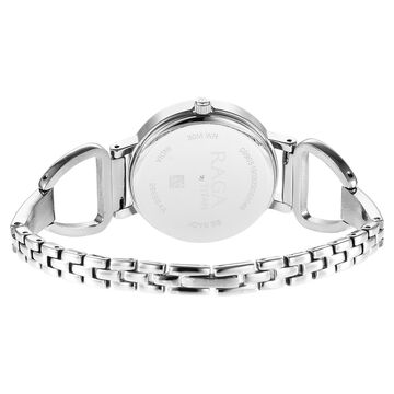 Titan Raga Viva Silver Analog Date Metal Strap watch for Women