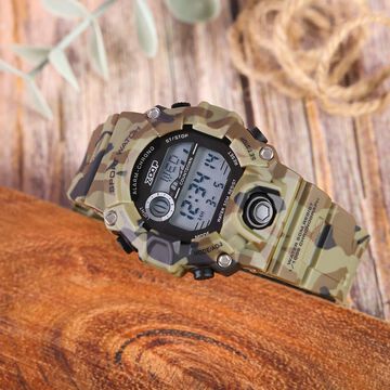 Zoop Digital Watch with Digital Dial & Military Camo Strap for Boys Kids, from House of Titan