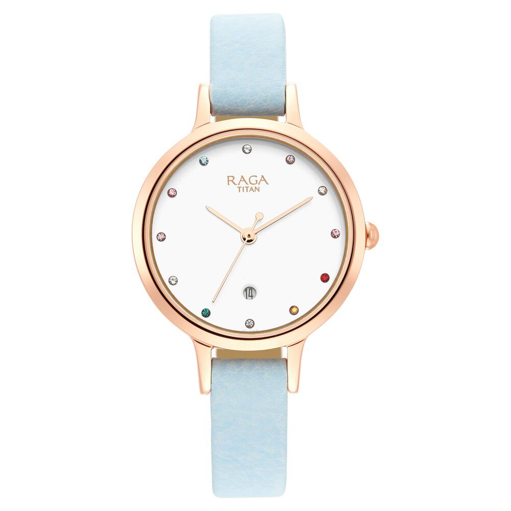 Titan raga white store watch