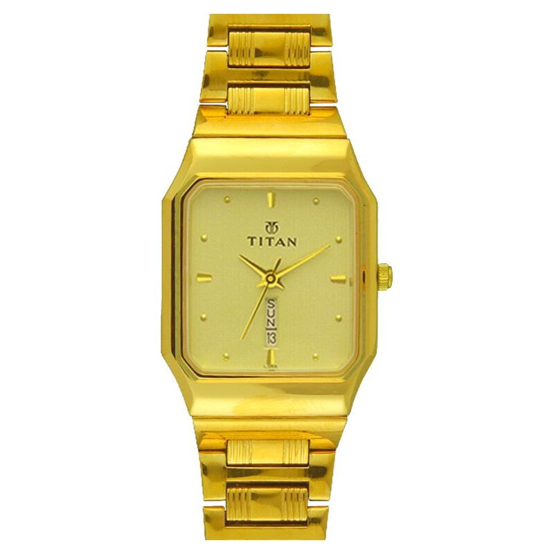 Titan Quartz Analog with Day and Date Silver Dial Watch for Men