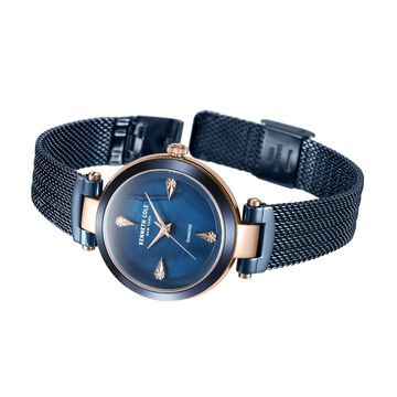 Kenneth Cole Quartz Analog Blue Dial Stainless Steel Strap Watch for Women
