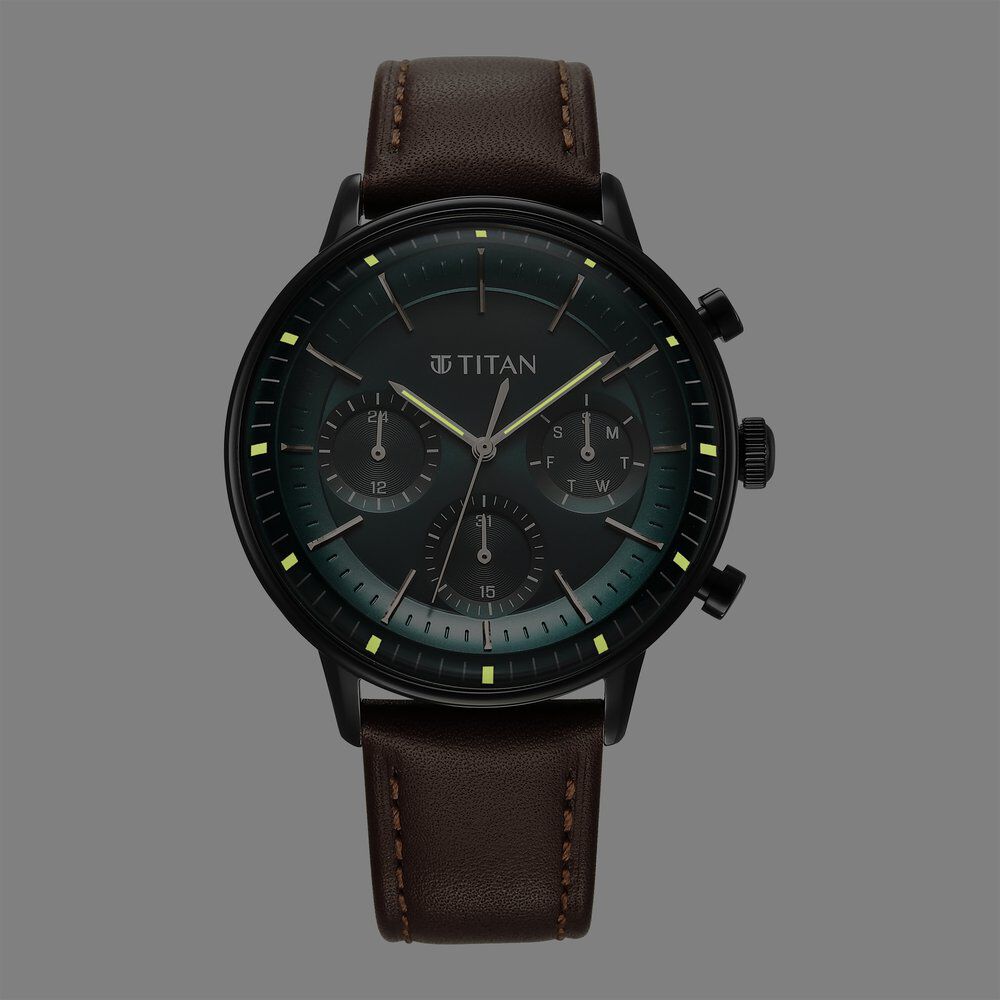 Light leather titan watches sale