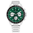 Tommy Hilfiger Quartz Multifunction Green Dial Silver Stainless Steel Strap Watch For Men - image number 0