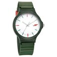 SF Quartz Analog Black Dial Plastic Strap Watch for Men