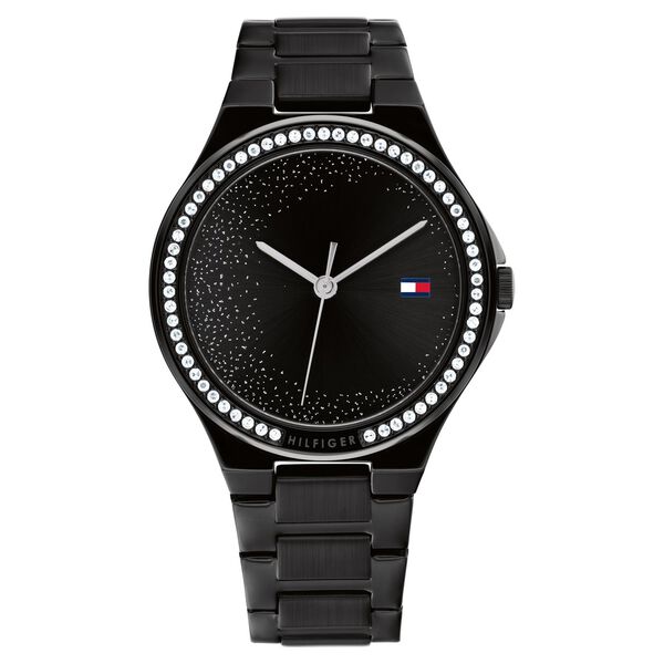 Tommy Hilfiger Quartz Analog Black Stainless Steel Strap for Women - image number 0