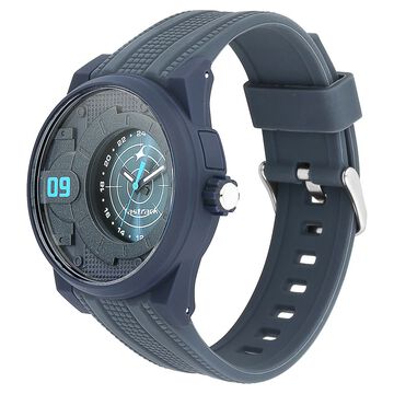 Fastrack Trendies Quartz Analog Black Dial Silicone Strap Watch for Guys