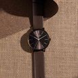 Sonata Poze Quartz Analog Black Dial Leather Strap Watch for Men