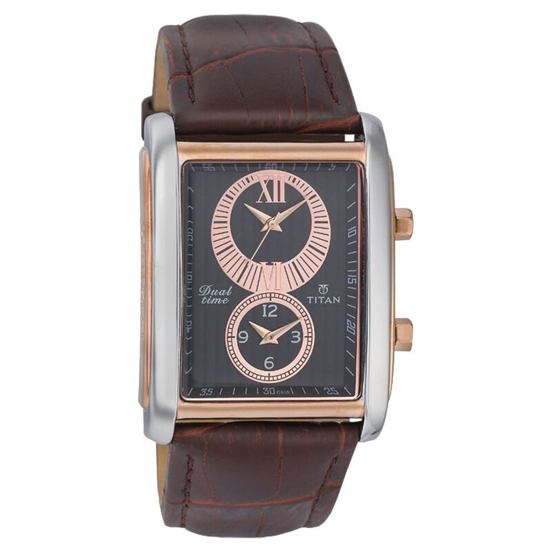 Titan Quartz Analog Black Dial Watch for Men