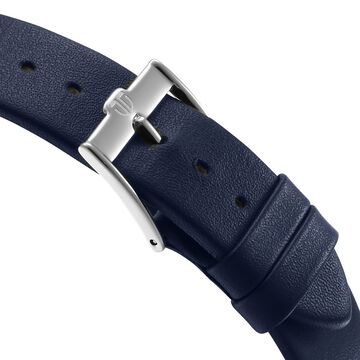 Titan Edge Murals Quartz Analog Blue Dial Blue Leather Strap Watch For Men