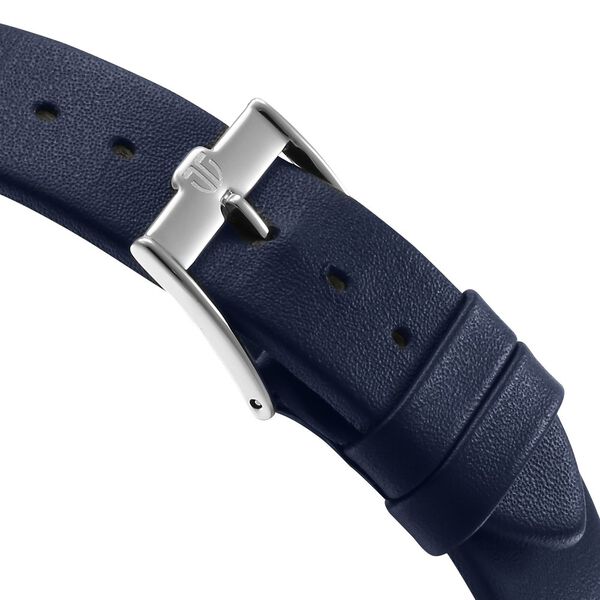 Titan Edge Murals Quartz Analog Blue Dial Blue Leather Strap Watch For Men - image number 4