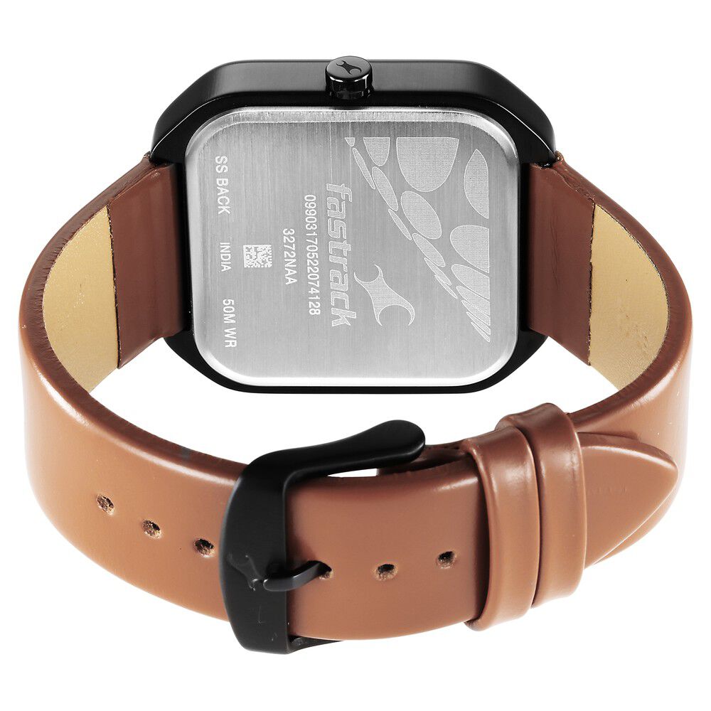 Digital watch store leather strap