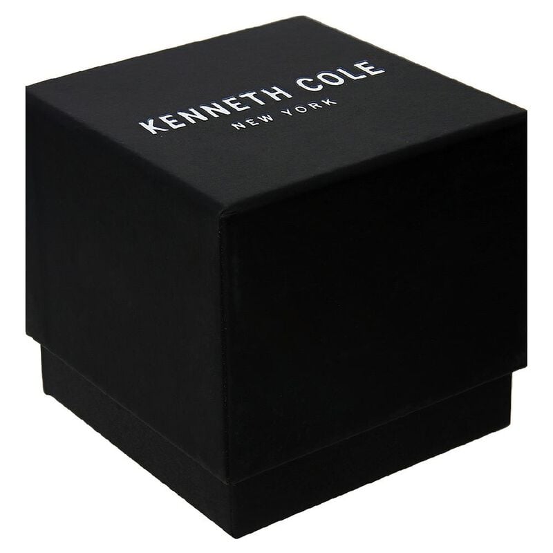 Kenneth Cole Quartz Analog Black Dial Leather Strap Watch for Men - image number 4