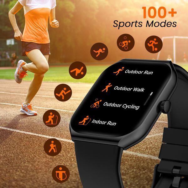 Titan Smart Watch with 4.97 CM Super AMOLED Display | 410 x 502 Pixel Resolution | AI Voice Assistant With Beige Strap - image number 3