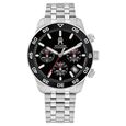 Tommy Hilfiger Quartz Chronograph Black Dial Silver Stainless Steel Strap Watch For Men - image number 0
