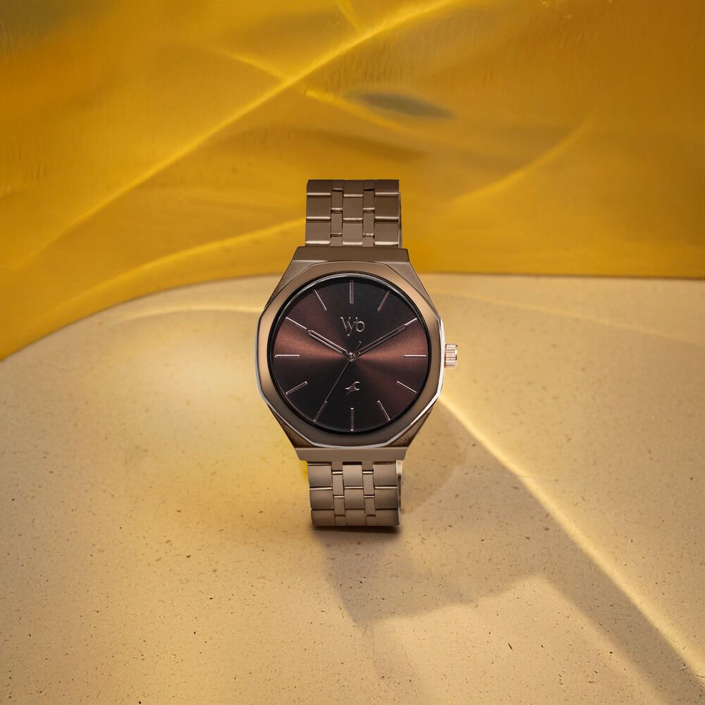 Fastrack Vyb Challenger Quartz Analog Brown Dial Metal Strap Watch For Guys-image-20