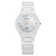Titan Edge Ceramic Quartz in Arctic White with Diamonds and Rich Mother Of Pearl Dial Watch for Women - image number 0