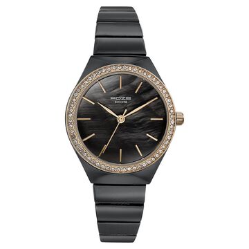 Sonata Poze Quartz Analog Brown Dial Metal Strap Watch for Women