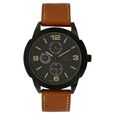 Titan Quartz Analog with Day and Date Champagne Dial Stainless Steel Strap Watch for Men