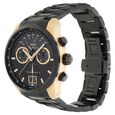 Xylys Quartz Chronograph Grey Dial Black Stainless Steel Strap Watch For Men - image number 2
