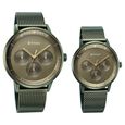 Titan Bandhan Green Dial Quartz Multifunction Stainless Steel Strap watch for Couple - image number 0