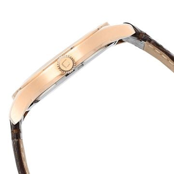 Xylys Swiss Analog with Date Brown Leather Strap Beige Dial Watch For Men