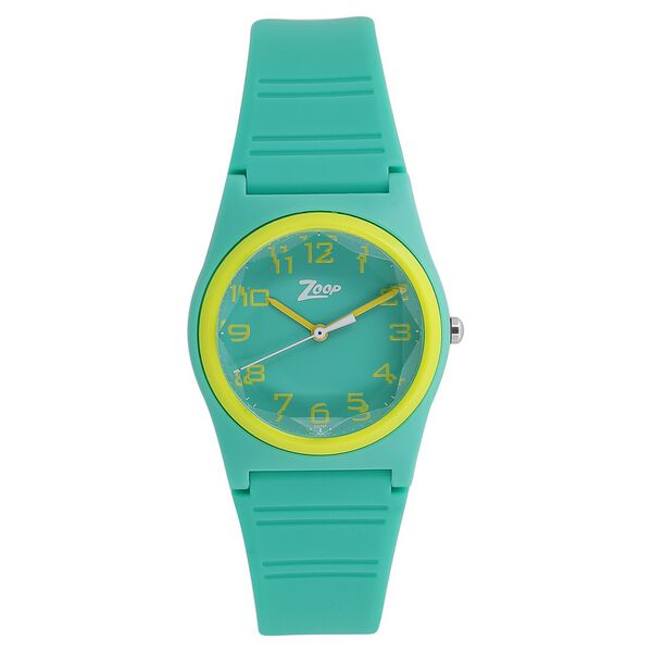 Zoop By Titan Quartz Analog Green Dial PU Strap Watch for Kids - image number 0