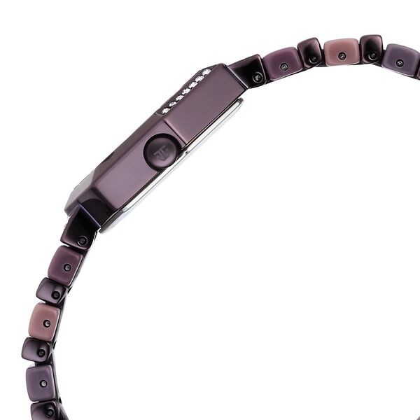Glitz Purple Dial Metal & Plastic Strap Watch for Women - image number 3