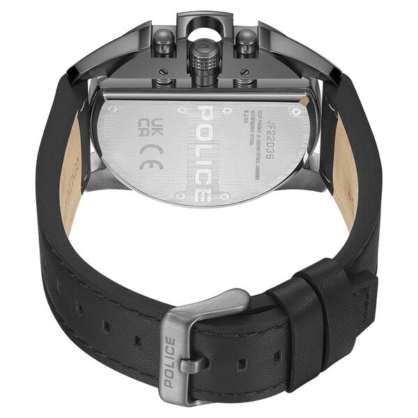 Police Grey Dial Black Strap Multifunction Watch for Men - image number 2