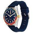 Tommy Hilfiger Automatic Blue Dial Blue Color Silicone Strap Watch For Men - image number 1