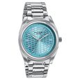 Poze By Sonata Quartz Analog Blue Dial Silver Metal Strap Watch For Men - image number 2