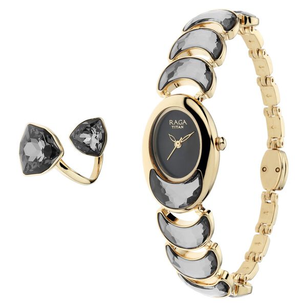 Titan Raga Cocktails Multicoloured Dial Analog Metal Strap Watch for Women - image number 3