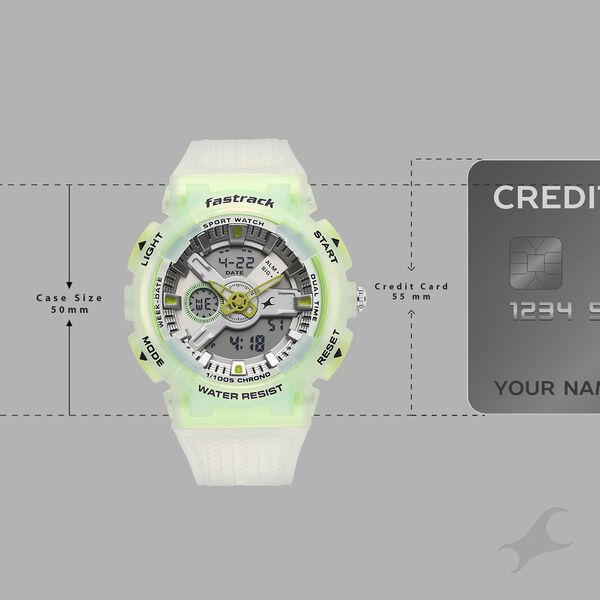 Fastrack Streetstyle Ana Digi watch with Transparant look for Guys - image number 3