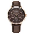 Titan Light leathers Multifunction Anthracite Dial Stainless Steel Strap Watch For Men