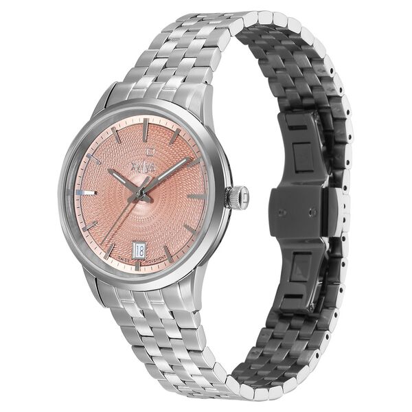 Xylys Swiss Quartz Pink Dial Silver Stainless Steel Strap Watch For Women - image number 2