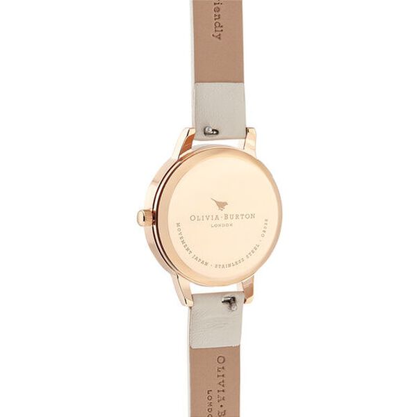 Olivia Burton Quartz Analog White Dial Leather Strap Watch for Women - image number 2
