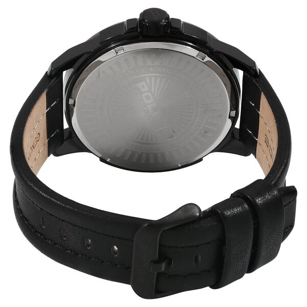 Police Quartz Analog with Date Black Dial Leather Strap Watch for Men - image number 3